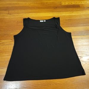 Cowl neck knit tank top